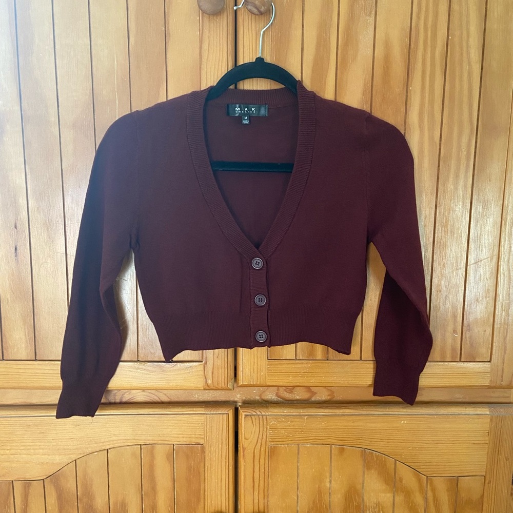 MAK Sweater cropped cardigan bolero